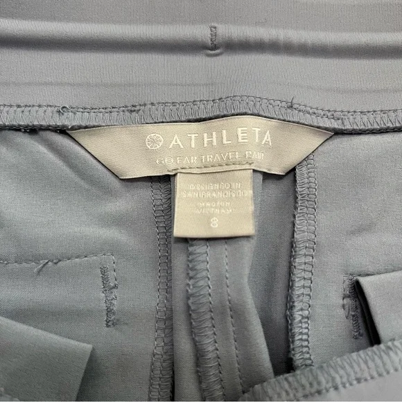 Athleta Go Far Travel Pants Blue Joggers - Picture 3 of 9
